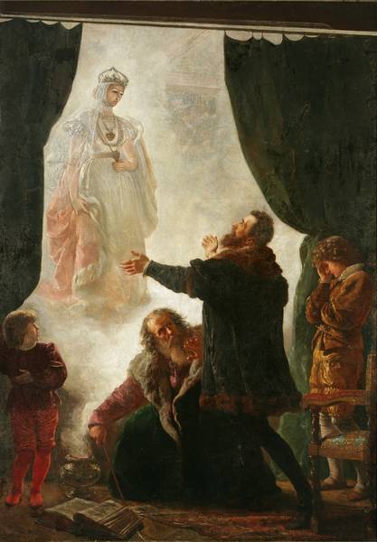 W. Gerson, Zjawa Barbary Radziwiłłówny, 1886